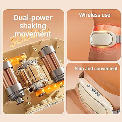 Abdominal Slimming Belt | Electric Abdominal Tool, Portable Wireless Massage Belt for Muscle Building Fat Burning Shaping and Firming