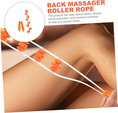 Vaguelly Striscia Posteriore Per Tirare La Palla Rulli Massaggiatore Muscolare Attrezzo Massaggiante Posteriore Per Le Gambe Strumento Massaggiatore Orange Gel Di Silice