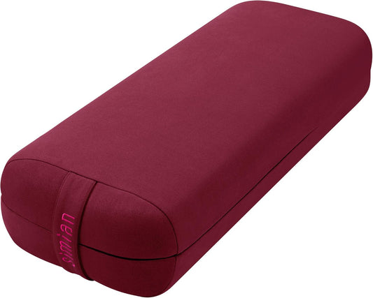 Simian Yoga Bolster Pillow Premium Meditation Bolsters Supportive Rectangular Cushion with Skin-Friendly Velvet Cover Washable, Support Cushions Bolster Pillows for Restorative Yoga,Yin Yoga…