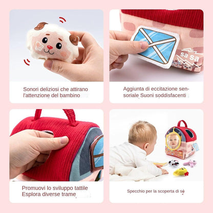 Generico Farm Playset, Stuffed Animal Plush Barn Toys Set, Pretend Play Farm Animal Plushs Easter Basket Stuffers, Soft Toy for Kids Birthday, Multi-Size