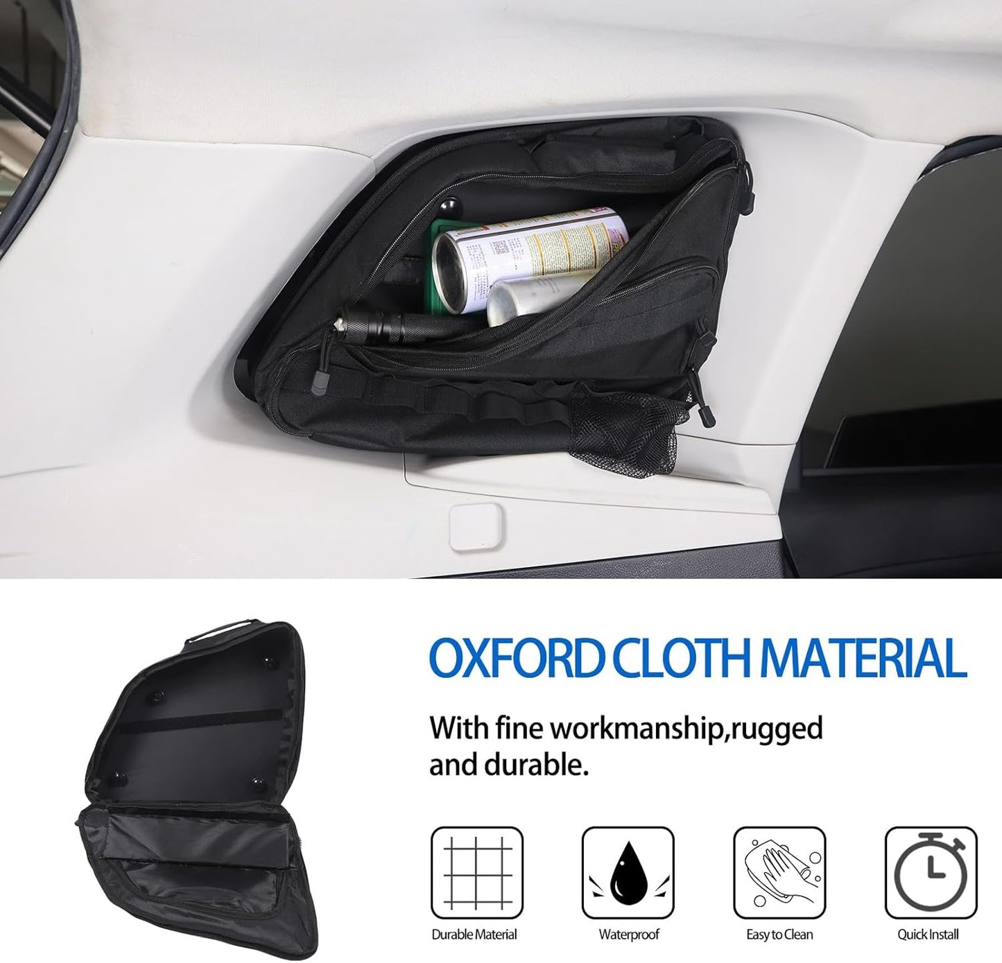 Rear Trunk Storage Organizer Box Compatible with Subaru Forester 2013-2018, Rear Left Window Storage Bag, Car Interior Accessories(Left Side)