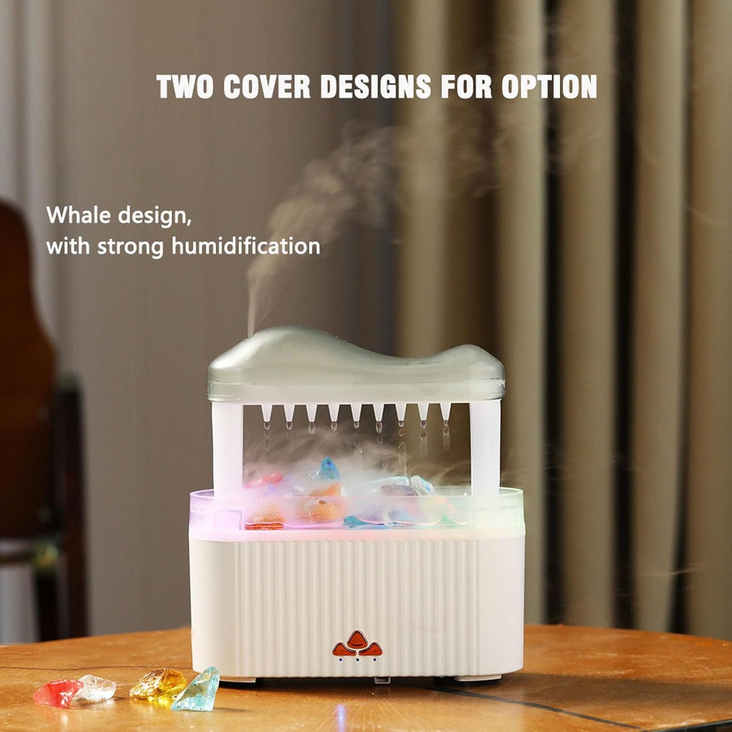 Rain Cloud Humidifier,250ml Rain Water Drip Diffuser Humidifier, Essential Oil Aromatherapy Humidifier with Night Lights, Timer, Remote Control, Humidifier Air Humidifiers for Bedroom Desk