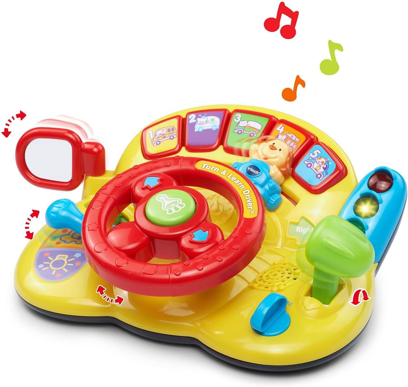 VTech Turn and Learn Driver - Role Play Educational Driver Toy -166600 - Yellow