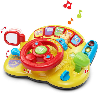 VTech Turn and Learn Driver - Role Play Educational Driver Toy -166600 - Yellow