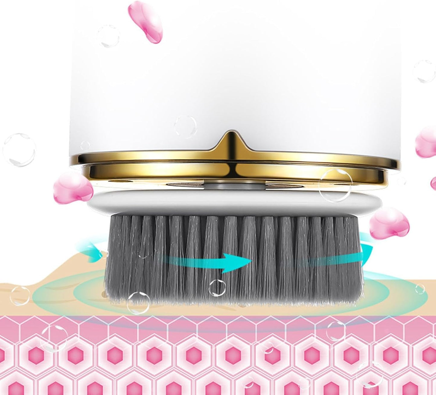 mivceklw Spin Scrub Brush, Rechargeable Face Brush, Travel Face Cleaner, Home Skincare Device, USB Charging Scrubber For Both Men And Women