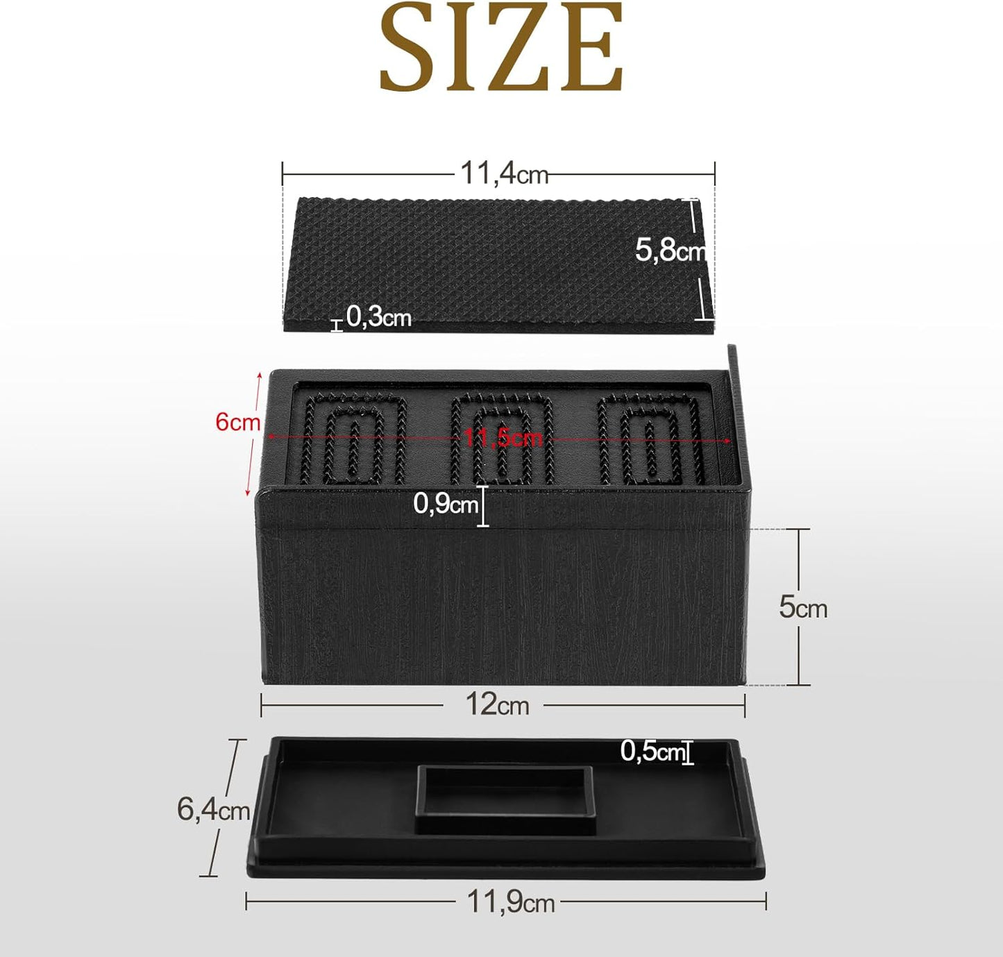 Uping Bed Risers for Furniture Table Riser Sofa Bed Riser Feet Furniture Riser, Height Increased by 5.5 cm