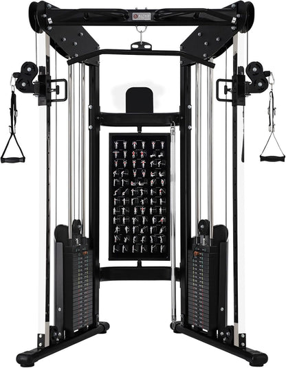 ALTAS Strength 3073 Function Home Gym Machine Pulley System Trainer Exercise Light Commercial Fitness Equipment 2000 Lbs Cable Included Accessories
