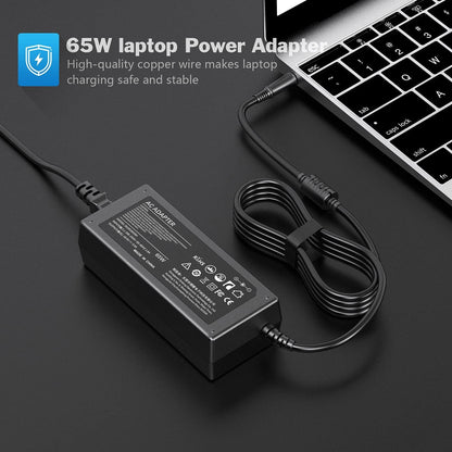 65W AC Adapter Laptop Charger Replacement for Dell Latitude E6420 E6430 E6430s E6430U E6440 E6500 E6510 E6520 E6530 E6540 E7240 E7250 E7440 E7450 LA65NM130 HA65NM130 Power Supply Cord Plug