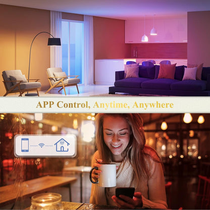 DiCUNO GU10 Smart Bulb, Color Changing LED Light Bulbs Compatible with Alexa and Google Home, Dimmable Spotlights with App Control, MR16, 5W (50W Equivalent), 450 Lumens, GU10 RGBCW, Pack of 4