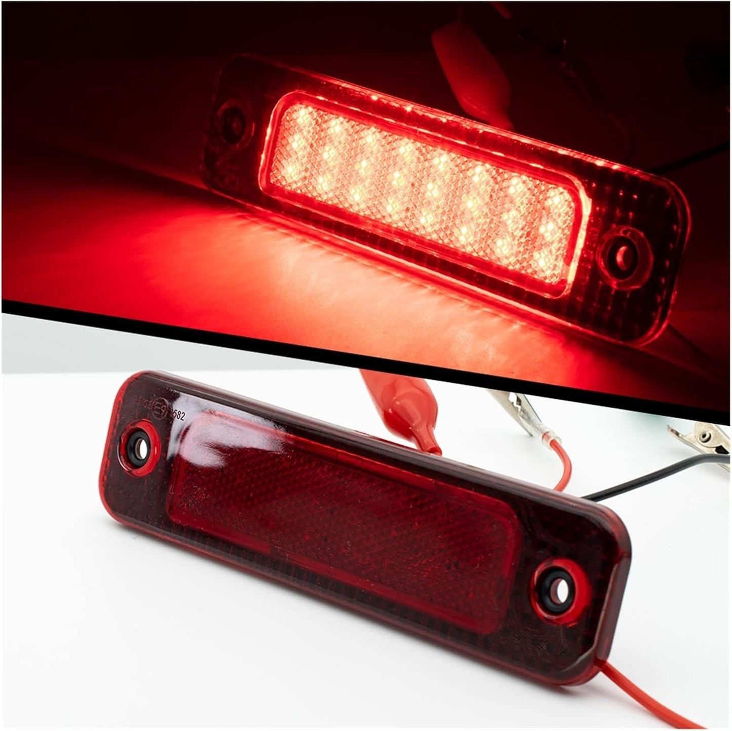 LED High Mount Stop Lamp Brake Lights Car Lighting Upgrade Tail Lights for Transit 2006-2014 5128002 / 7C16 13N408AC Stop Light/Lamp