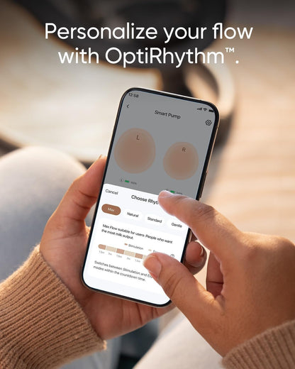 eufy Wearable Breast Pump S1, Hands-Free Electric Breast Pump with Heating Tech, App Control, Personalized Smart Rhythm, Hospital Grade Suction, Portable, Discreet, Leak-Proof & Ultra-Quiet