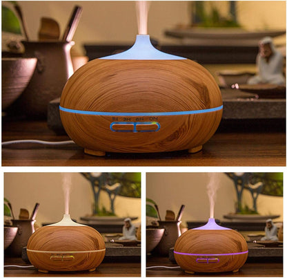 550Ml Aroma Diffuser Remote Control Air Humidifier Electric Ultrasonic 7 Colors Changing Air Purifier