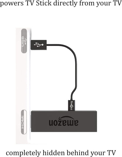 Wireless Streaming Media Device Charging Cable | Power Adapter Declutters TV Wires by Powering Streaming Sticks Directly from TV | Eliminating Messy Wires and AC Outlet