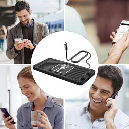 Car Wireless Charger Pad,15W Wireless Car Charger Pad Magnetic | Car Charger Holder, Car Phone Mount, Automatic Induction for Charging Phones