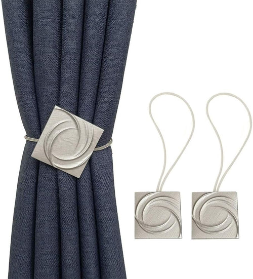 JNRFTY 2 Pcs Magnetic Curtain Tiebacks Window Decorations, Curtain Tiebacks for Bedroom, Curtain Accessories for Indoor and Outdoor Curtains