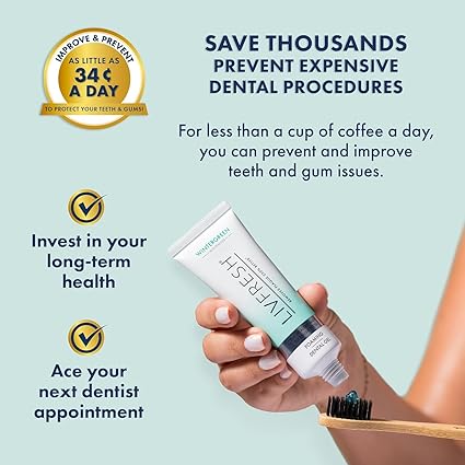 Toothpaste Gel, Clinically Proven to Remove Plaque 250% Better, Improves Gum Health 190% Better, Prevents & Reduces Tartar, Freshens Breath, SLS Free Dental Gel, Wintergreen, 2 Pack
