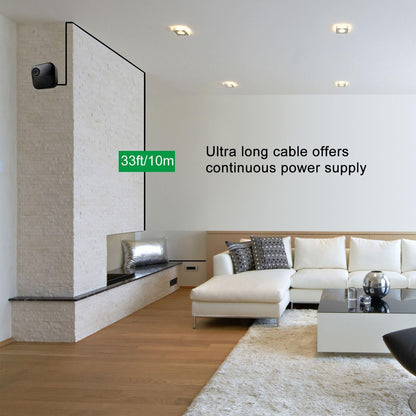 Uogw 3Pack 33ft/10m Power Cable and Adapter Compatible with Blink Outdoor 4 (4th Gen)/Blink (3rd Gen) XT3/Blink XT2/XT,Weatherproof Outdoor Charging Power Cord,Flat Extension Cable for Blink Camera