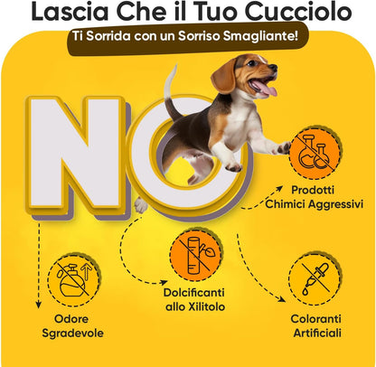 3 Heads Dog Toothbrush + Finger Brush + 2 Toothpaste for Dogs, Cleaning Kit for Dogs, Toothbrush and Toothpaste for Dogs, Anti-artartar Dog Toothbrush, Dog Toothbrush for Fresh Breath