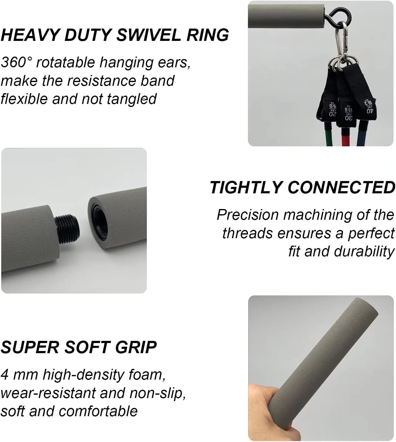 Resistance Band Bar, Resistance Bar, Body Workout Bar, Portable Pilates Bar, Home Gym Resistance Training Equipment, 26 or 39 Inches