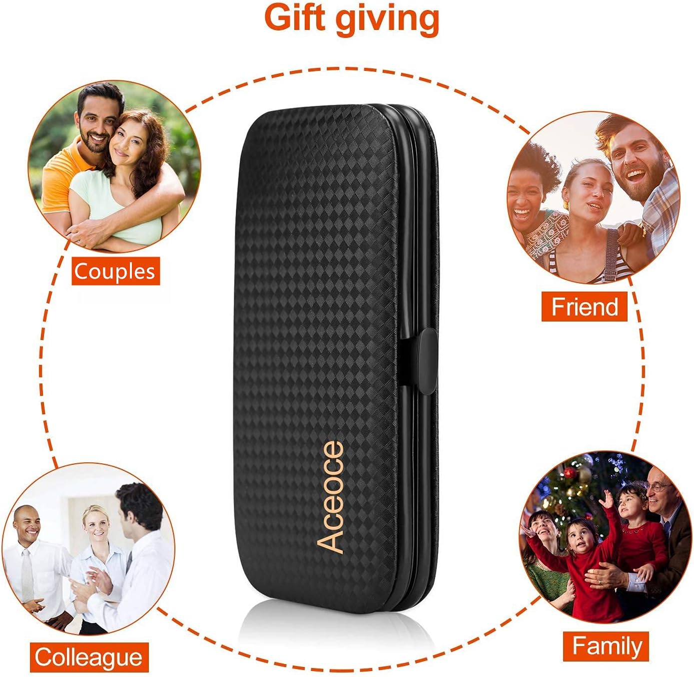 Manicure Set Men Travel Luxury Manicure 8 In 1 Stainless Steel Professional Pedicure Set Travel Grooming kit Men Husband Boyfriend Lover Parents Women Elder Patient Nail Care