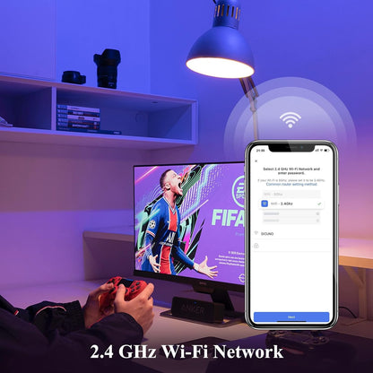 DiCUNO Smart Bulbs, E27 LED Edison Bulbs ST64, Dimmable WiFi Light, Compatible with Alexa or Google Assistant, 5W (50W Equivalent), 450LM, 100-240V, 2700K-6500K, No Hub Required