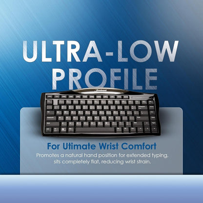 Evoluent EKB Essentials Full Featured Compact Keyboard, Black Housing, Black Keys, W