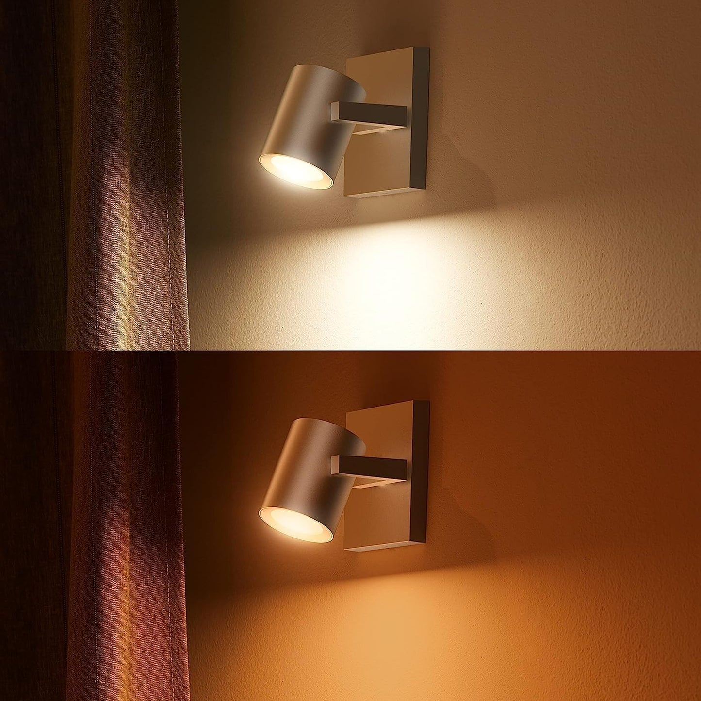 PHILIPS Lighting Hue Argenta White and Color Ambiance Connected Spotlight, with Bluetooth, 1 Light Point, GU10, 5.7 W, Aluminium