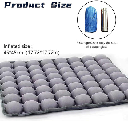 Sondur Travel Cushion,2025 New 3D Self-Inflatable Air Cell Seat Cushion for Pressure Relief, Portable Office, Wheelchair, Car Seat Cushion(Blue)