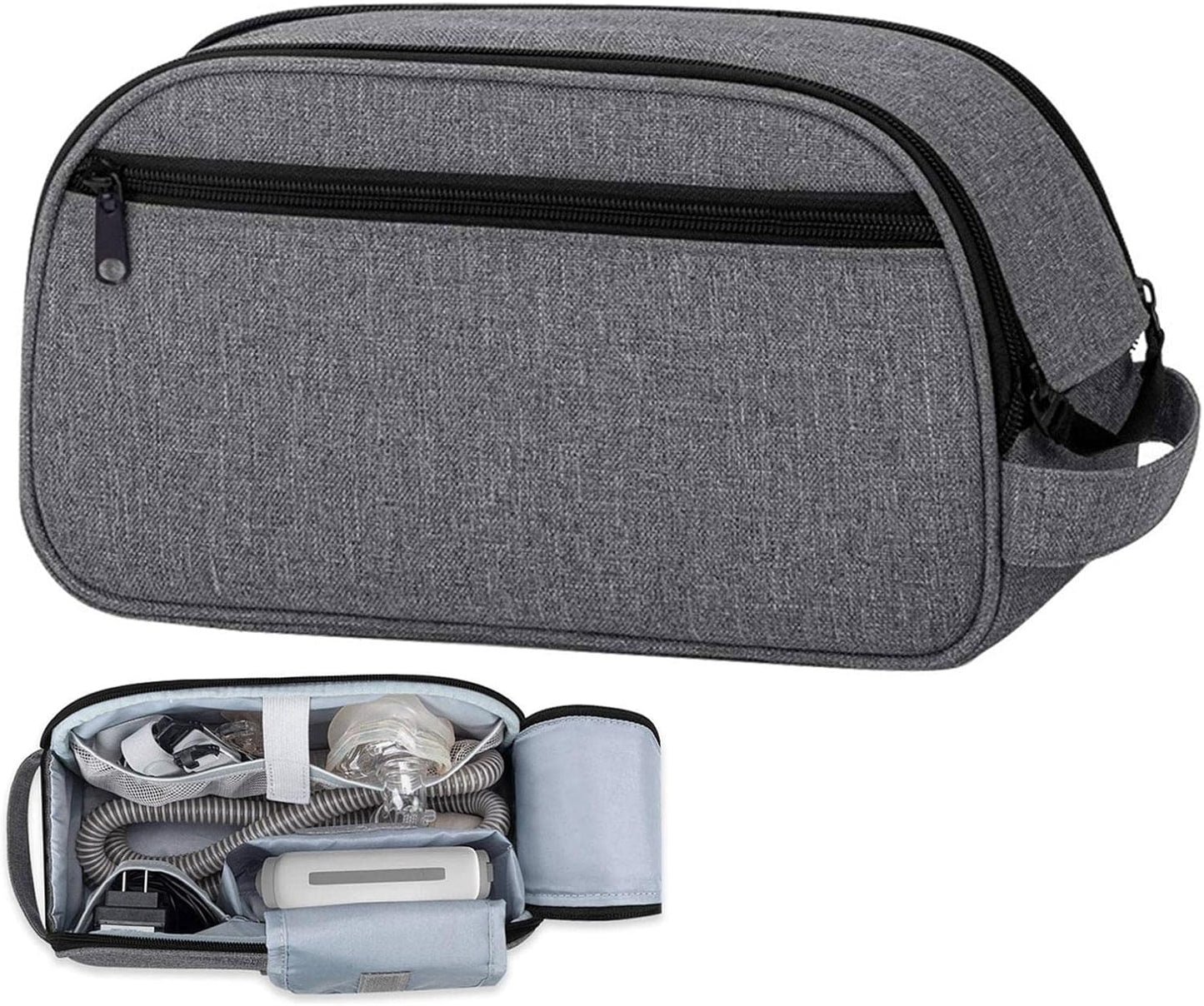 GIMOCOOL CPAP Travel Bag - Thickened Travel Fan Bag | CPAP Car Protective Case, Multiple Compartments Bag for Home CPAP Accessories