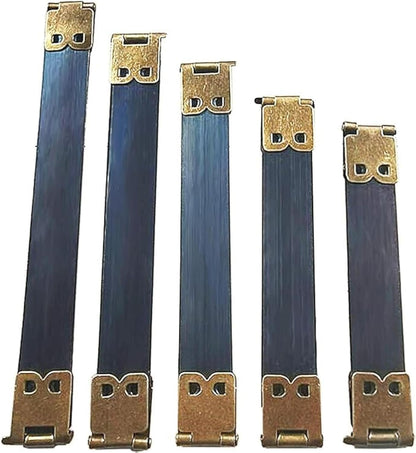 50pcs Flexible Metal Internal Zippers for Spring Bags Accessories for DIY Handbags Coin Purse Sewing 8/9/10/11/12cm (Bronze)