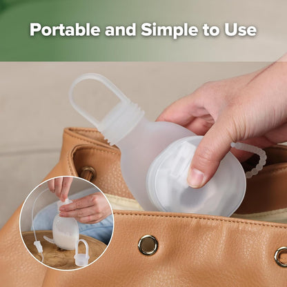 haakaa Supplemental Feeding Tube & Pouch Set,Baby Supplemental Nursing System,SNS Breastfeeding System,Food Grade Silicone