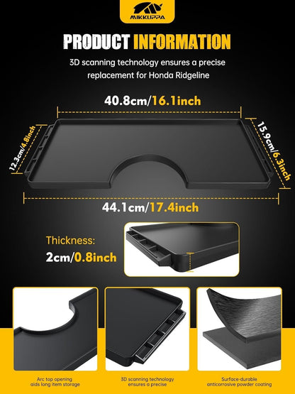 MIKKUPPA Trunk Cargo Dividers - Compatible with 2017-2024 Honda Ridgeline Storage Accessories, Truck Rear Storage Box In-Bed Dividers(3Pcs)