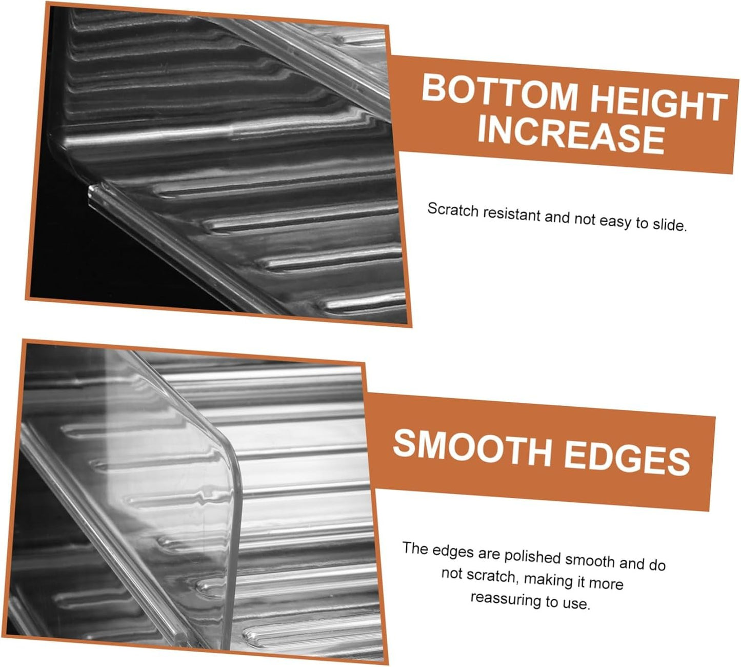 Generic Paper Storage Organizer Desk Tray Stackable File Organizer for Office Transparent Letter Tray for Efficient Workspace Organization