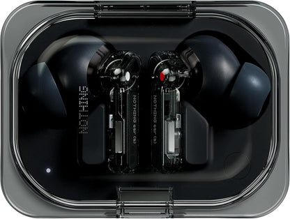 Nothing Ear(a) Wireless Earbuds with Active Noise Cancellation, Bass Boost Algorithm and Up to 42.5 Hours of Listening Time - Black