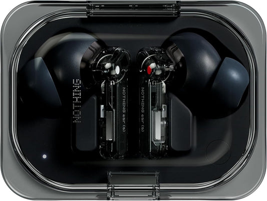 Nothing Ear(a) Wireless Earbuds with Active Noise Cancellation, Bass Boost Algorithm and Up to 42.5 Hours of Listening Time - Black
