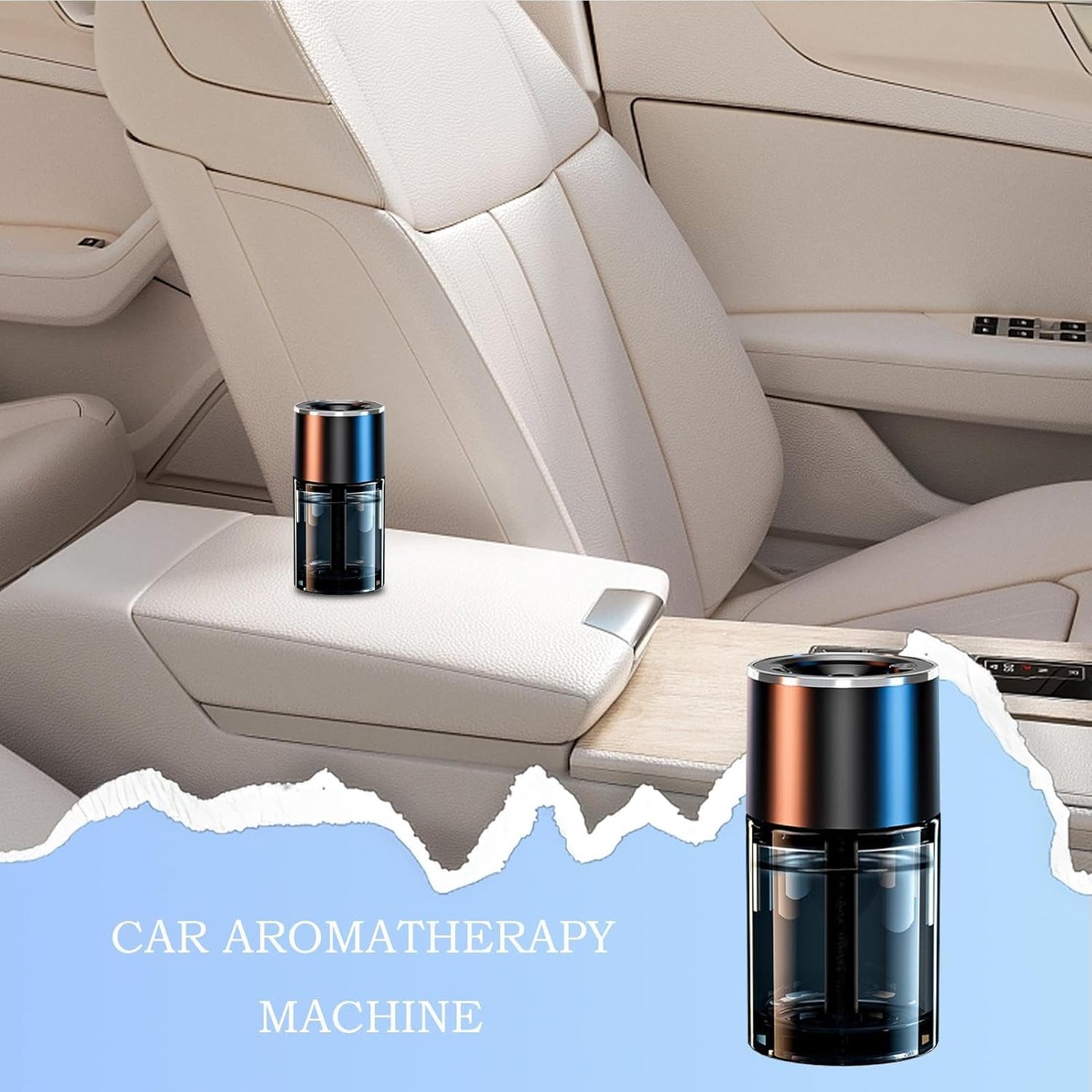 Diffusore di profumi per auto - Umidificatore per aromi automatici, regolatore d'aria per veicoli | Diffusore di profumo regolabile, diffusore di aromaterapia per auto 5 intensità di profumo di
