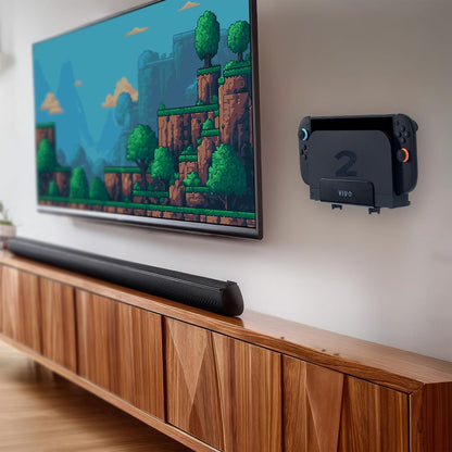 VIVO Black Adjustable Streaming Media Player, Wall Mounting Bracket Designed for Nintendo Switch, Apple Tv, Roku, Fire Tv, Hardware Included (Mount-All02)