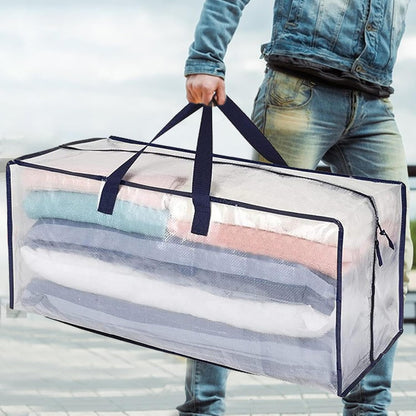 Large Moving Bags for Clothes, Foldable Storage Tote, Bedroom Clothes Storage Bags, Bedding Packing Totes, Heavy Duty Moving Bags 10pcs Foldable Totes for Efficient Packing and Organization