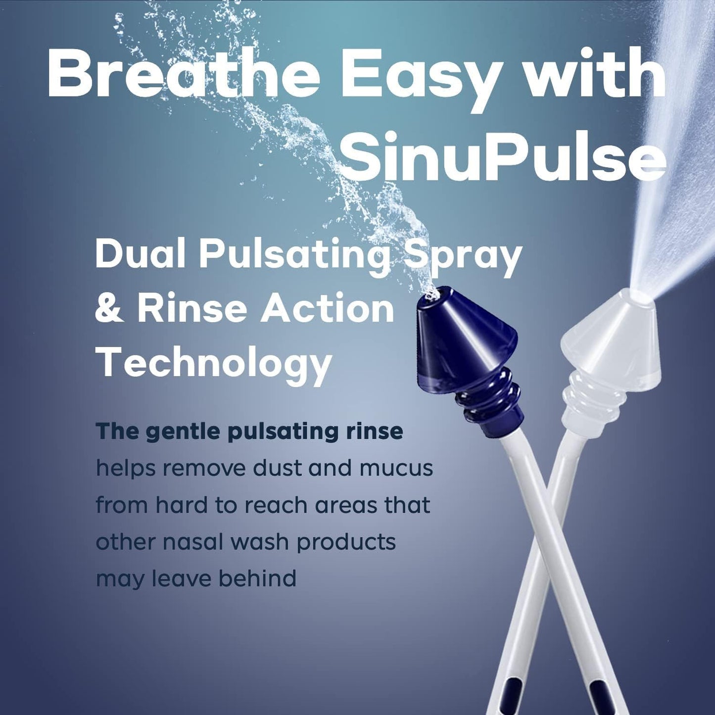 SinuPulse Elite Advanced Nasal Irrigation System with 30 SinuAir Saline Packets, Pulsating Nasal Congestion Relief & Sinus Rinse Machine, More Effective Than Neti Pot or Nose Spray