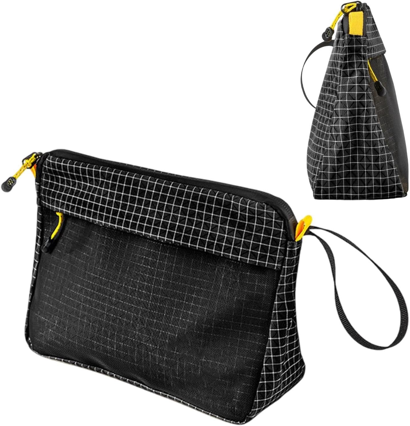 Toiletry Bag, Waterproof Travel Organizer, Large Capacity Cosmetic Pouch, Portable Makeup Storage Case, Multi-Compartment Hygiene Kit for Home, Office, Outdoor, Black///White, Refer to Description,
