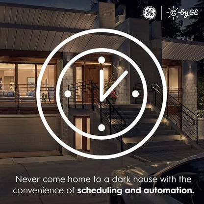 GE CYNC Outdoor Smart Bulb PAR38 Full Color 90W Replacement, Bluetooth/Wi-Fi Enabled, Works with Alexa, Google Assistant Without Hub