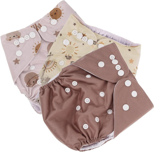 MERRYHAPY Newborn Diapers Washable Cloth Diapers Leakproof Soft Breathable for Newborns Toddlers