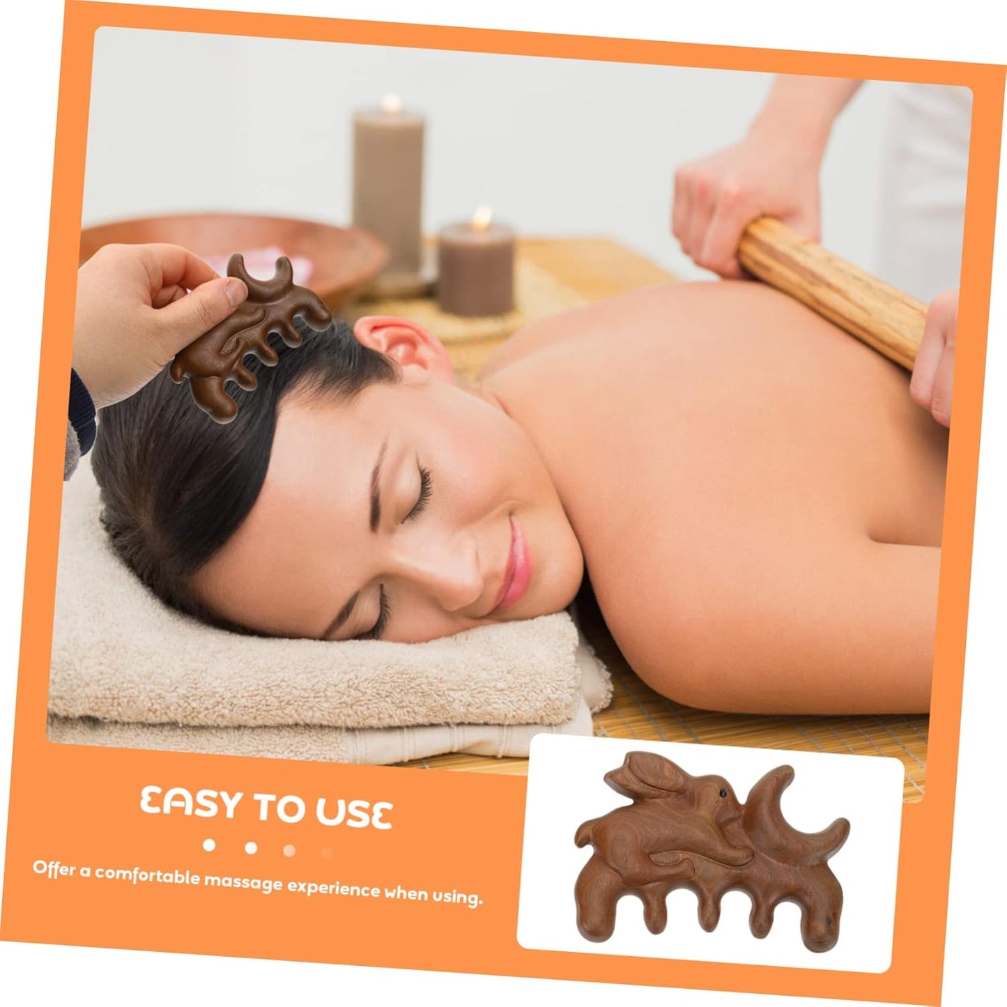 MERRYHAPY Multifunctional Scalp Care Comb Natural Wood Massage Tool for Hair and Acupoint Stimulating