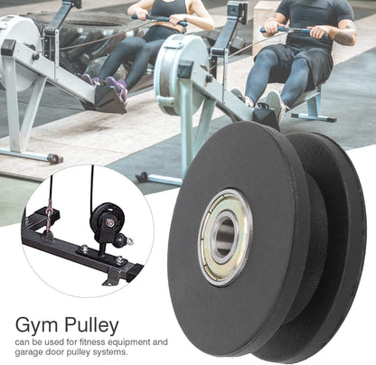 Nylon Bearing Pulley, 50mm Fitness Pulley Home Gym Attachment, Strength Training Accessory Lightweight & Easy to Install at Altitude, Suitable for Health Club