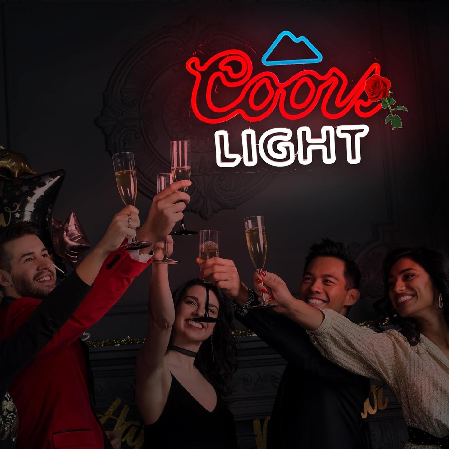 Cors Beer Neon Sign for Wall Decor, Light Beer Bar Neon LED Lights Perfect for Bars Man Cave Home Bars Bedroom Decor Creative Christmas Birthday Party Gifts, Vibrant Nighttime Ambience