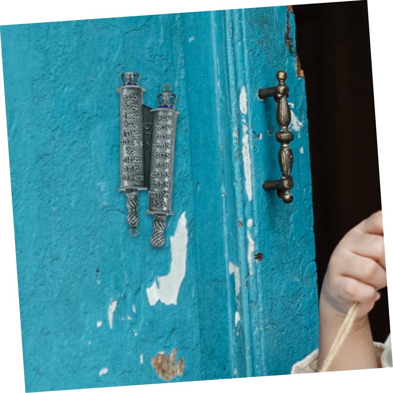 TOPBATHY 2 Set Cancello Sacro Rotolo Decorazione per la benedizione della casa Kit Porta cattolico oggettistica casa Decorazione casa Decorazione mezuzà Arredamento casa Carta