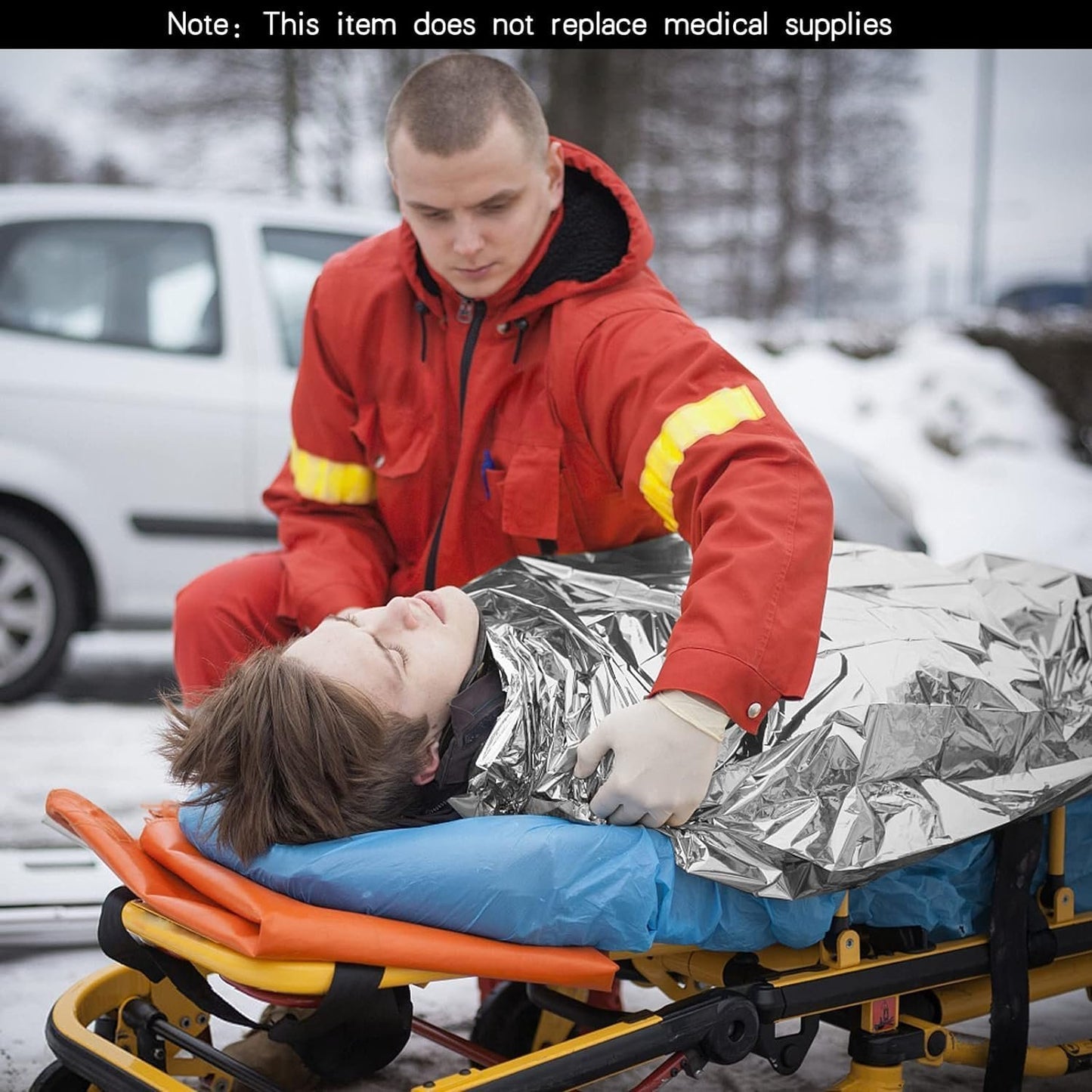 5Pcs Emergency Thermal Blankets,Survival Reflective Thermal First Aid Foil Blanket for Outdoor,Emergency Thermal Blanket,Survival Reflective Thermal First Aid Foil Blanket Emergency Blanket,210x130cm