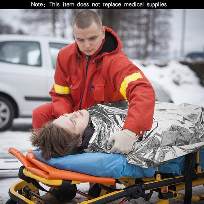 5Pcs Emergency Thermal Blankets,Survival Reflective Thermal First Aid Foil Blanket for Outdoor,Emergency Thermal Blanket,Survival Reflective Thermal First Aid Foil Blanket Emergency Blanket,210x130cm