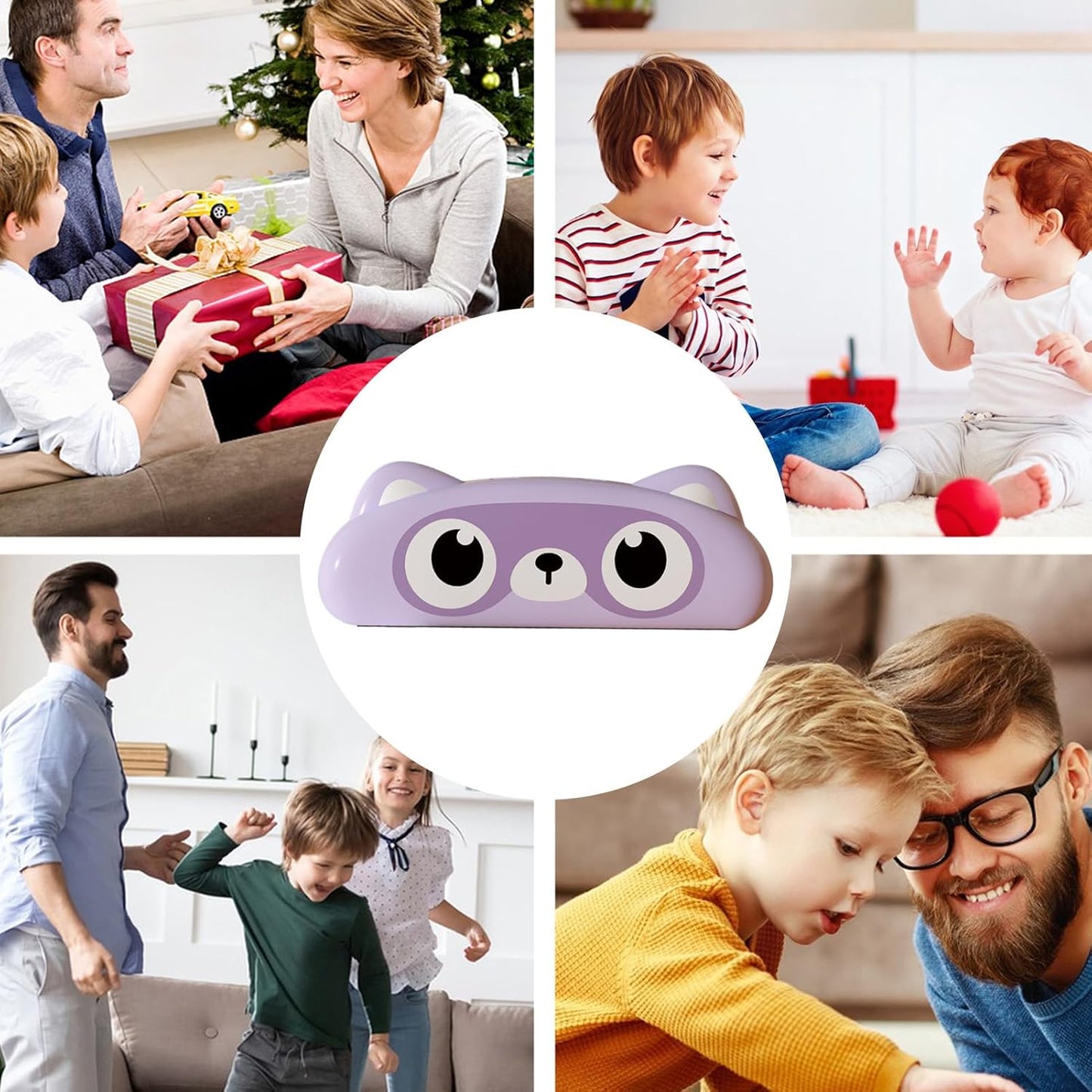 Harmonica Toy Kids, Musical Instrument, 16x5.6x2.5cm, Cartoon Animal Design, Easy Play, ABS, Kids Beginner, Educational Sound, for Colorful Fun Accessory