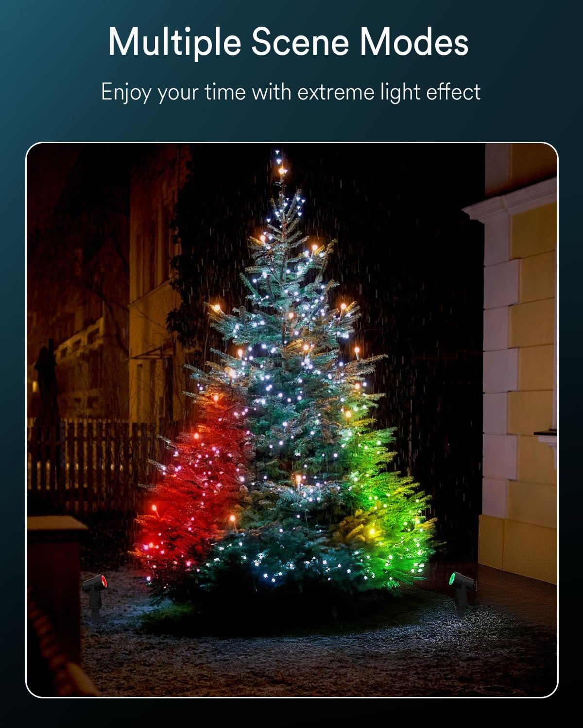 6-Pack Smart RGBW Outdoor Landscape Spotlights – 12V Low Voltage IP65 Weatherproof LED Uplights, App/Voice (Alexa/Google) & Remote Control, Auto Timer, Music Sync for Garden Yard Patio